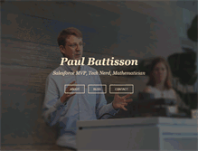 Tablet Screenshot of paulbattisson.com